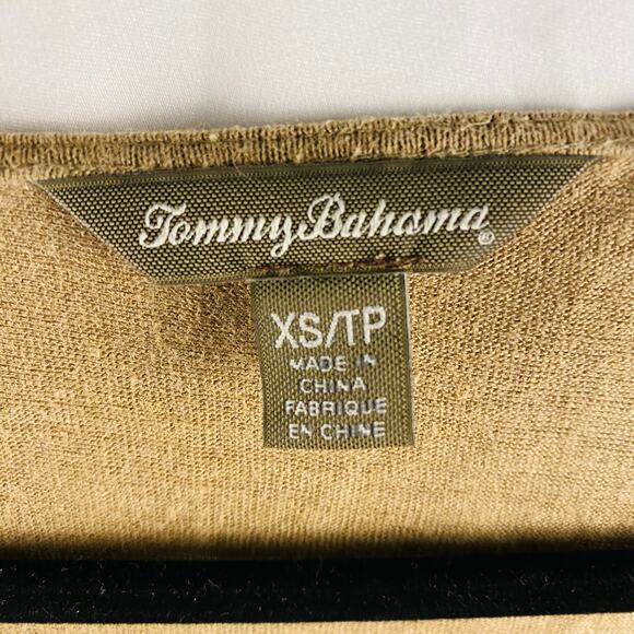 Tommy Bahama Sleeveless 100% Linen Sleeveless Drawstring Waist Dress Size XS - Picture 2 of 7